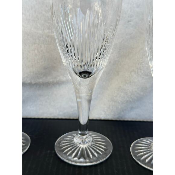 Royal Doulton Mayfair Crystal Cordial wine juice Glasses Pattern Set Of 3 Vtg - Picture 2 of 8